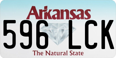AR license plate 596LCK