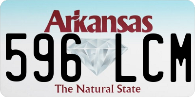 AR license plate 596LCM