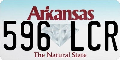 AR license plate 596LCR