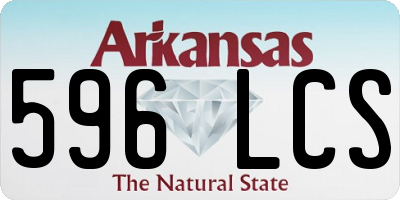AR license plate 596LCS