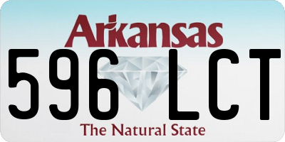 AR license plate 596LCT