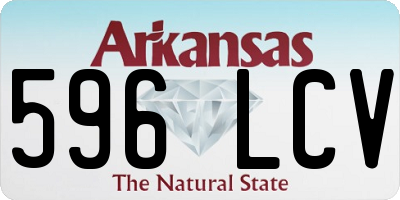 AR license plate 596LCV