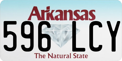 AR license plate 596LCY