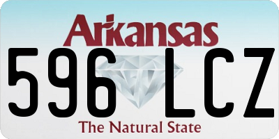AR license plate 596LCZ