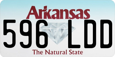 AR license plate 596LDD