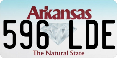 AR license plate 596LDE