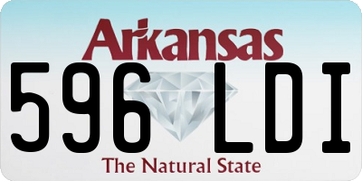 AR license plate 596LDI