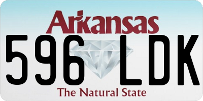 AR license plate 596LDK