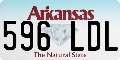AR license plate 596LDL