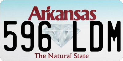 AR license plate 596LDM