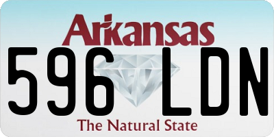 AR license plate 596LDN