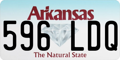 AR license plate 596LDQ