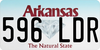 AR license plate 596LDR