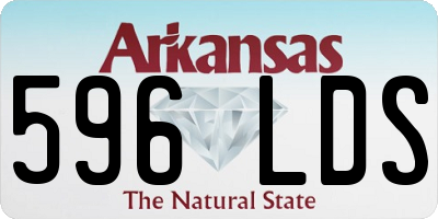 AR license plate 596LDS