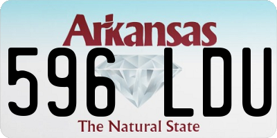 AR license plate 596LDU
