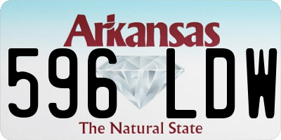 AR license plate 596LDW