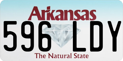 AR license plate 596LDY