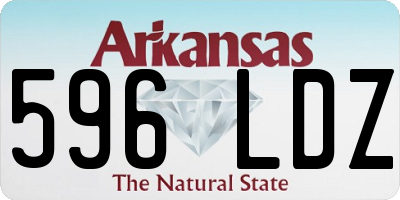 AR license plate 596LDZ