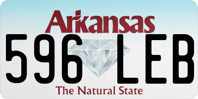 AR license plate 596LEB