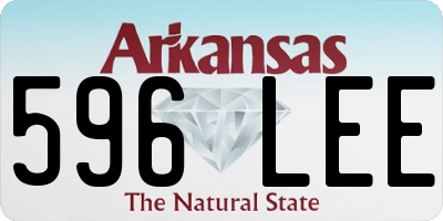 AR license plate 596LEE