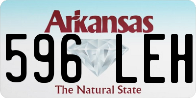 AR license plate 596LEH