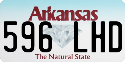 AR license plate 596LHD