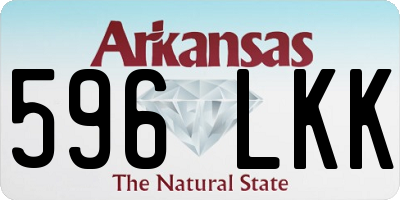 AR license plate 596LKK