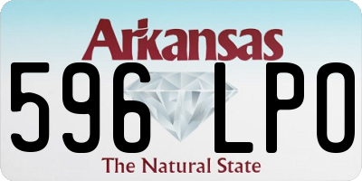 AR license plate 596LPO