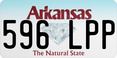 AR license plate 596LPP