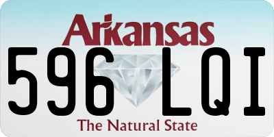 AR license plate 596LQI