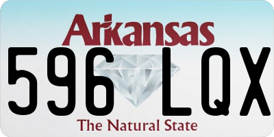 AR license plate 596LQX