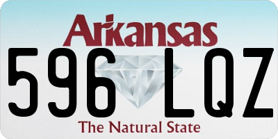 AR license plate 596LQZ