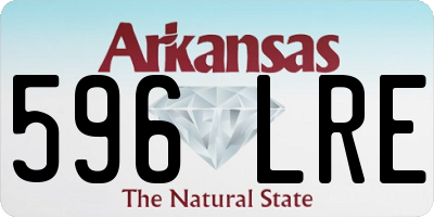 AR license plate 596LRE