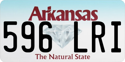 AR license plate 596LRI