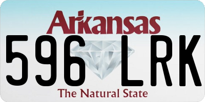AR license plate 596LRK