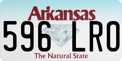 AR license plate 596LRO