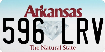 AR license plate 596LRV