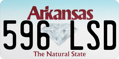 AR license plate 596LSD