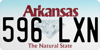 AR license plate 596LXN