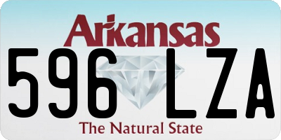 AR license plate 596LZA