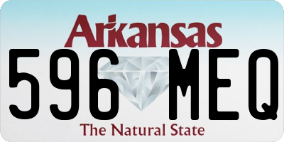 AR license plate 596MEQ