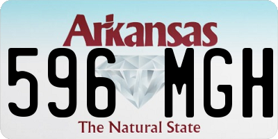 AR license plate 596MGH