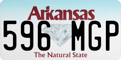 AR license plate 596MGP