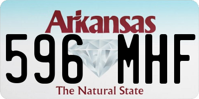 AR license plate 596MHF