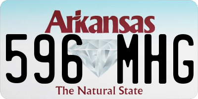 AR license plate 596MHG