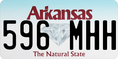 AR license plate 596MHH