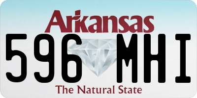 AR license plate 596MHI