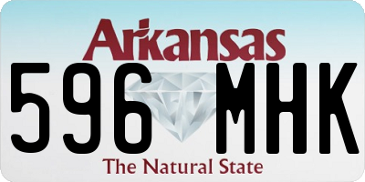 AR license plate 596MHK