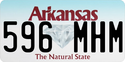 AR license plate 596MHM