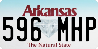 AR license plate 596MHP